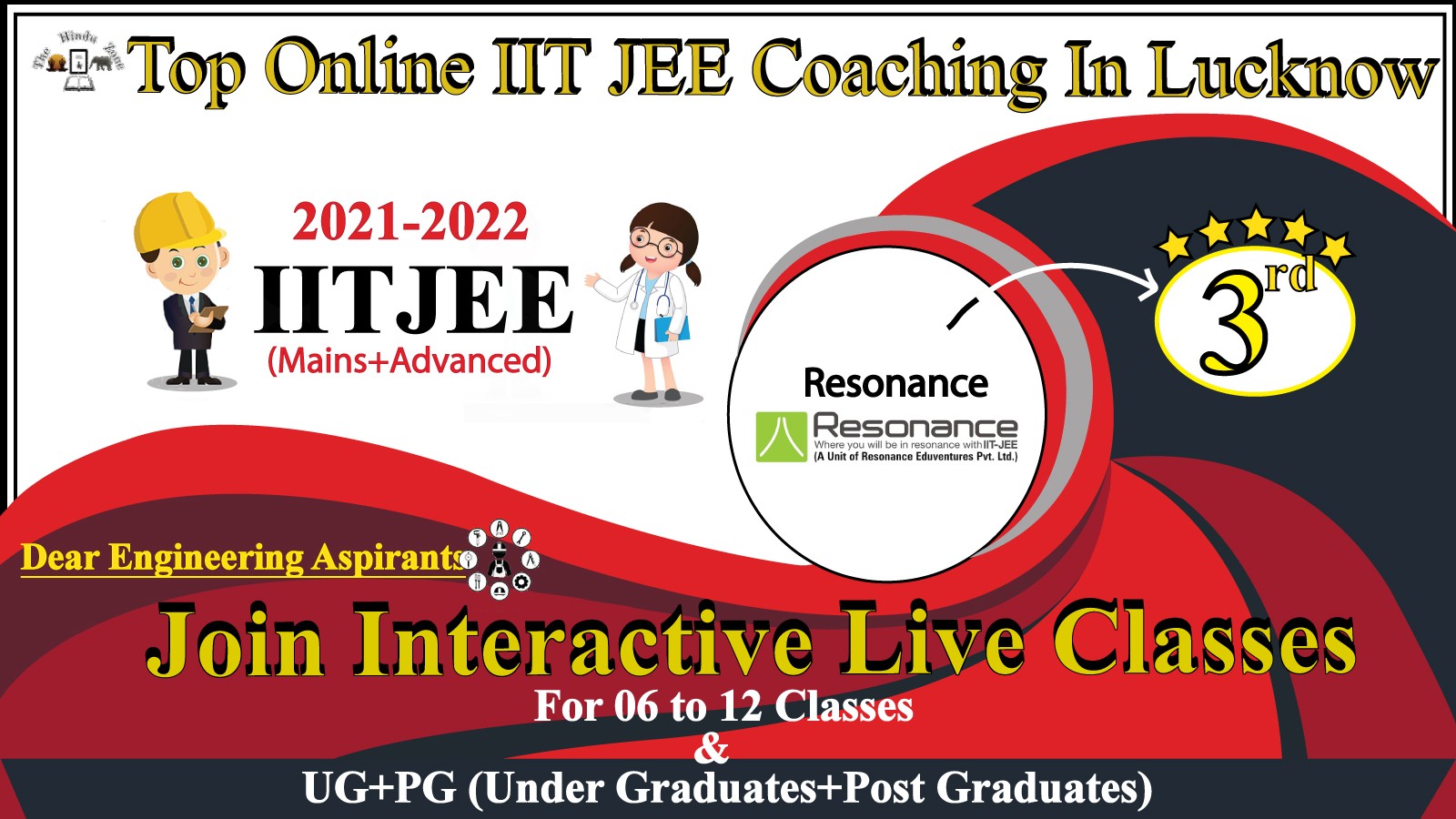 Best IIT JEE Coaching Lucknow.Resonance IIT JEE Coaching in lucknow. Rank 3 best IIT JEE Coaching in Lucknow.Contact details,Address,fees,location of Best IIT JEE Coaching in Lucknow. Best result in Past Years. Best IIT JEE Coaching Lucknow. Resonance IIT JEE Coaching in lucknow. Rank 3 best IIT JEE Coaching in Lucknow.