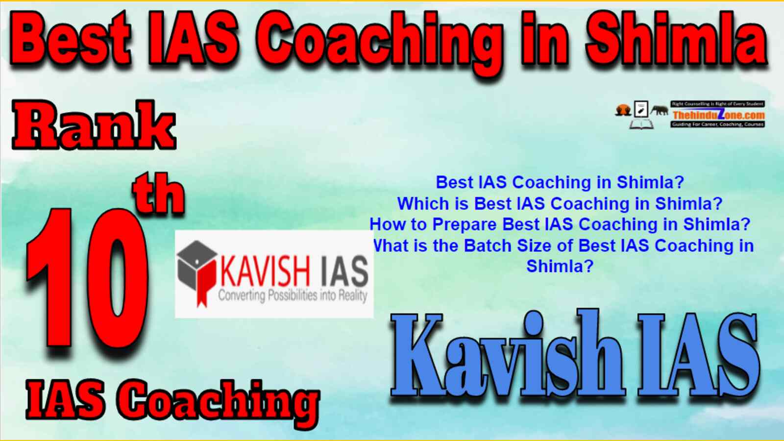 Rank 10 Best IAS Coaching in Shimla