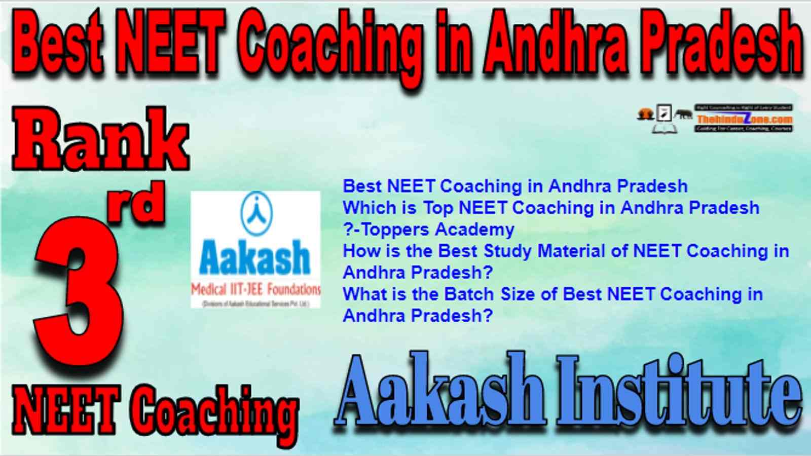 Rank 3 Best NEET Coaching in Andhra Pradesh