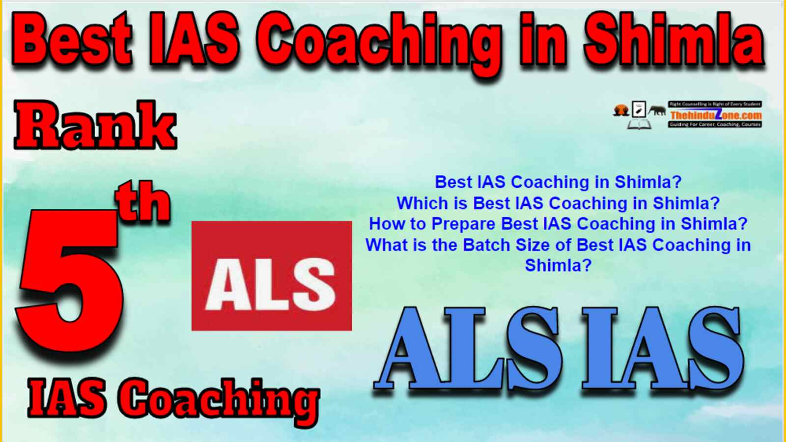 Rank 5 Best IAS Coaching in Shimla