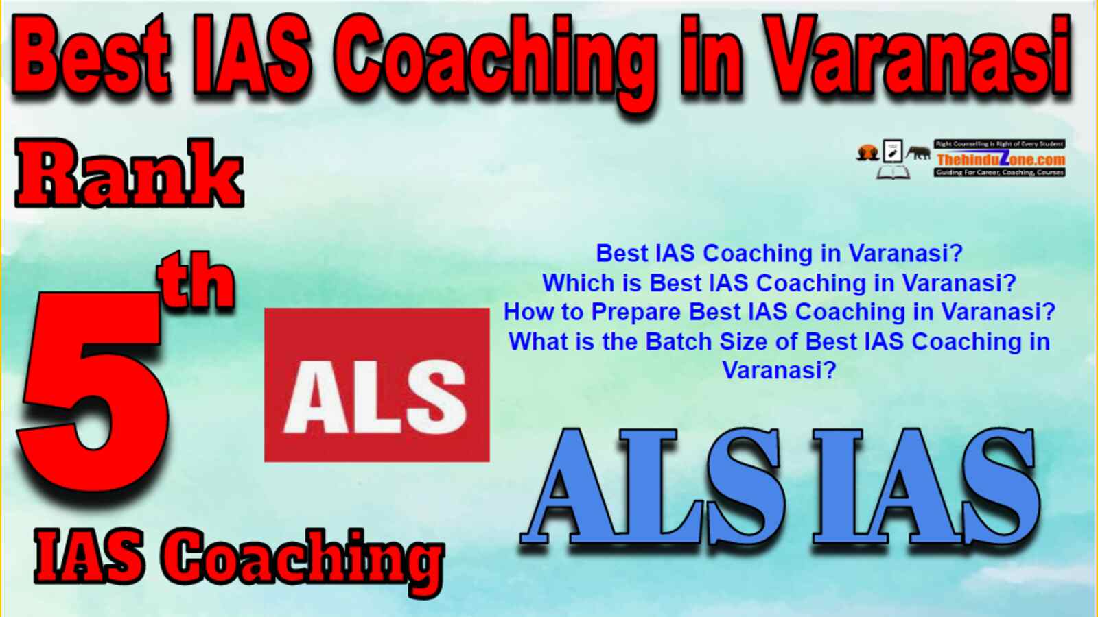 Rank 5 Best IAS Coaching in Varanasi