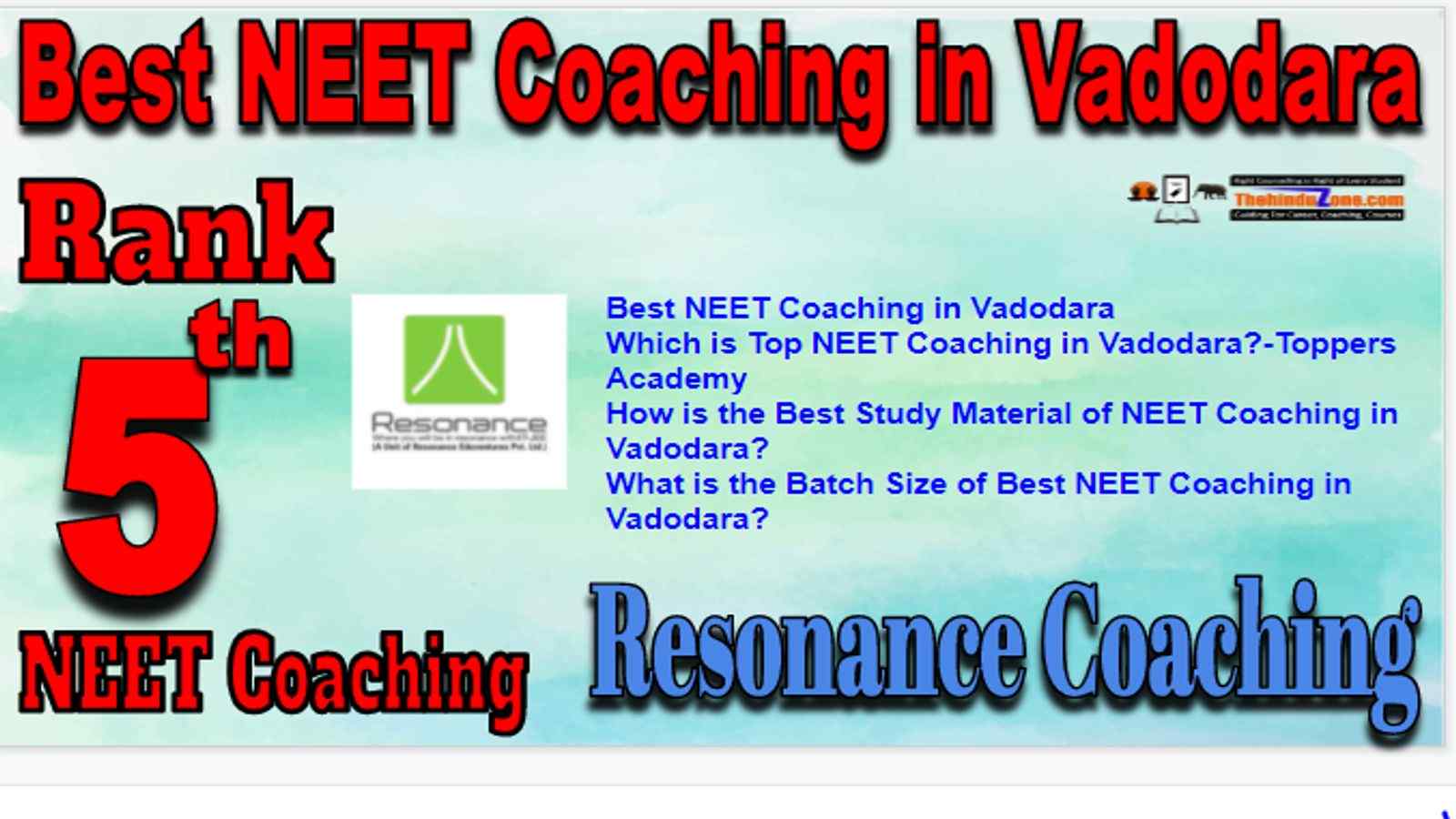 Rank 5 Best NEET Coaching in Vadodara