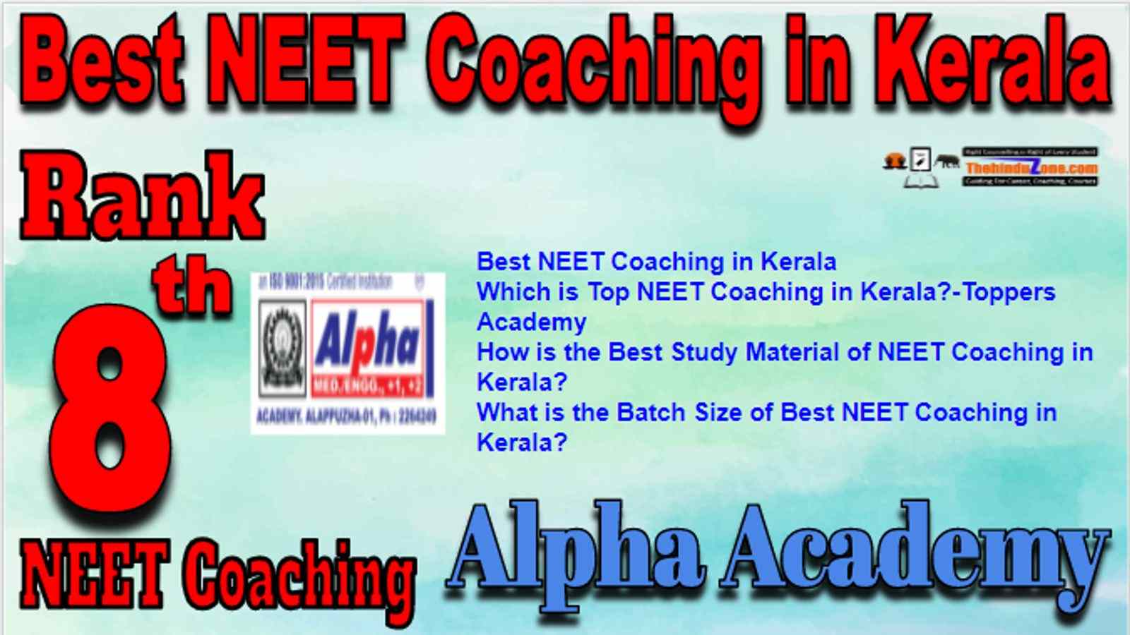 Rank 8 Best NEET Coaching in Kerala
