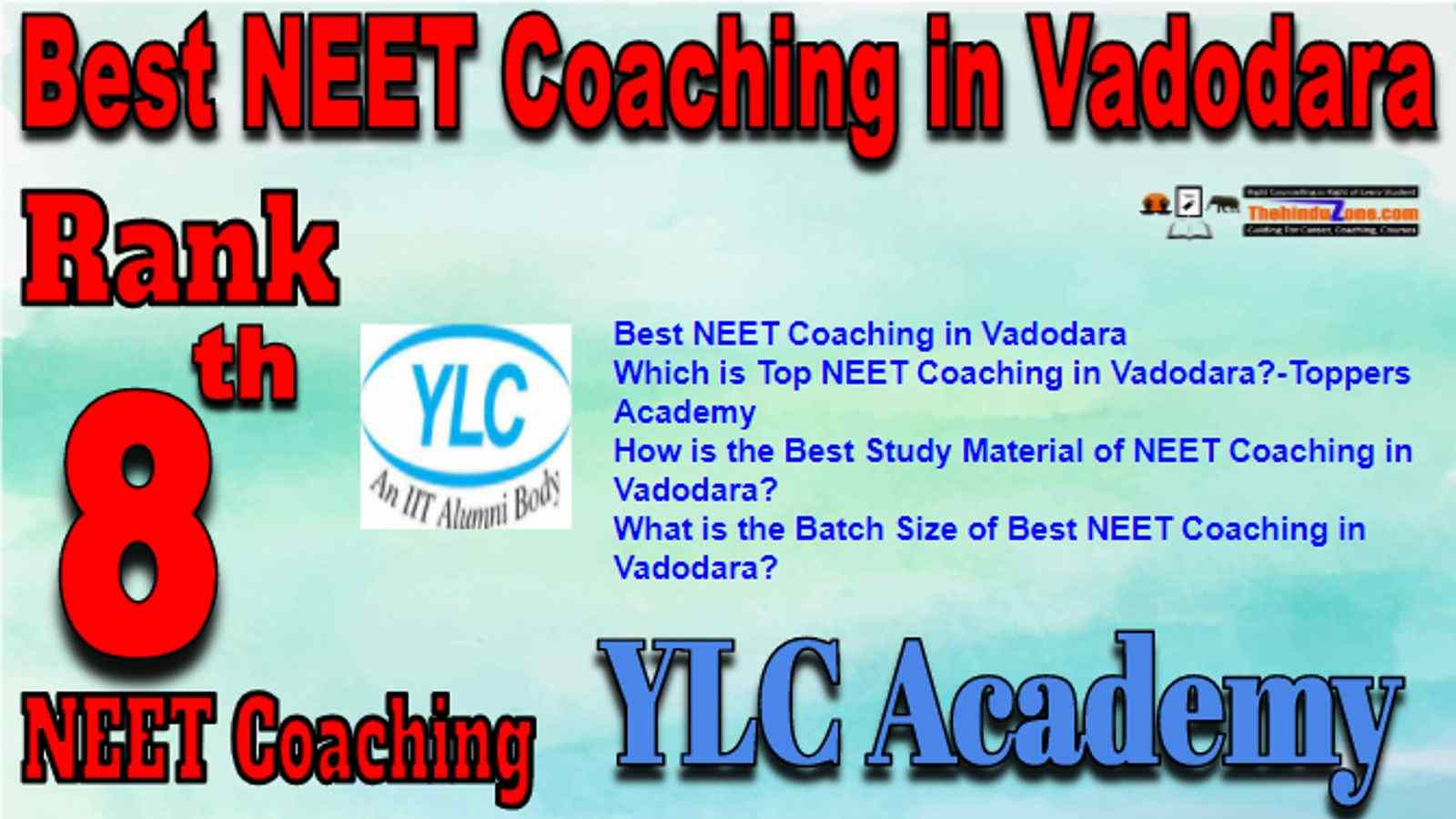 Rank 8 Best NEET Coaching in Vadodara