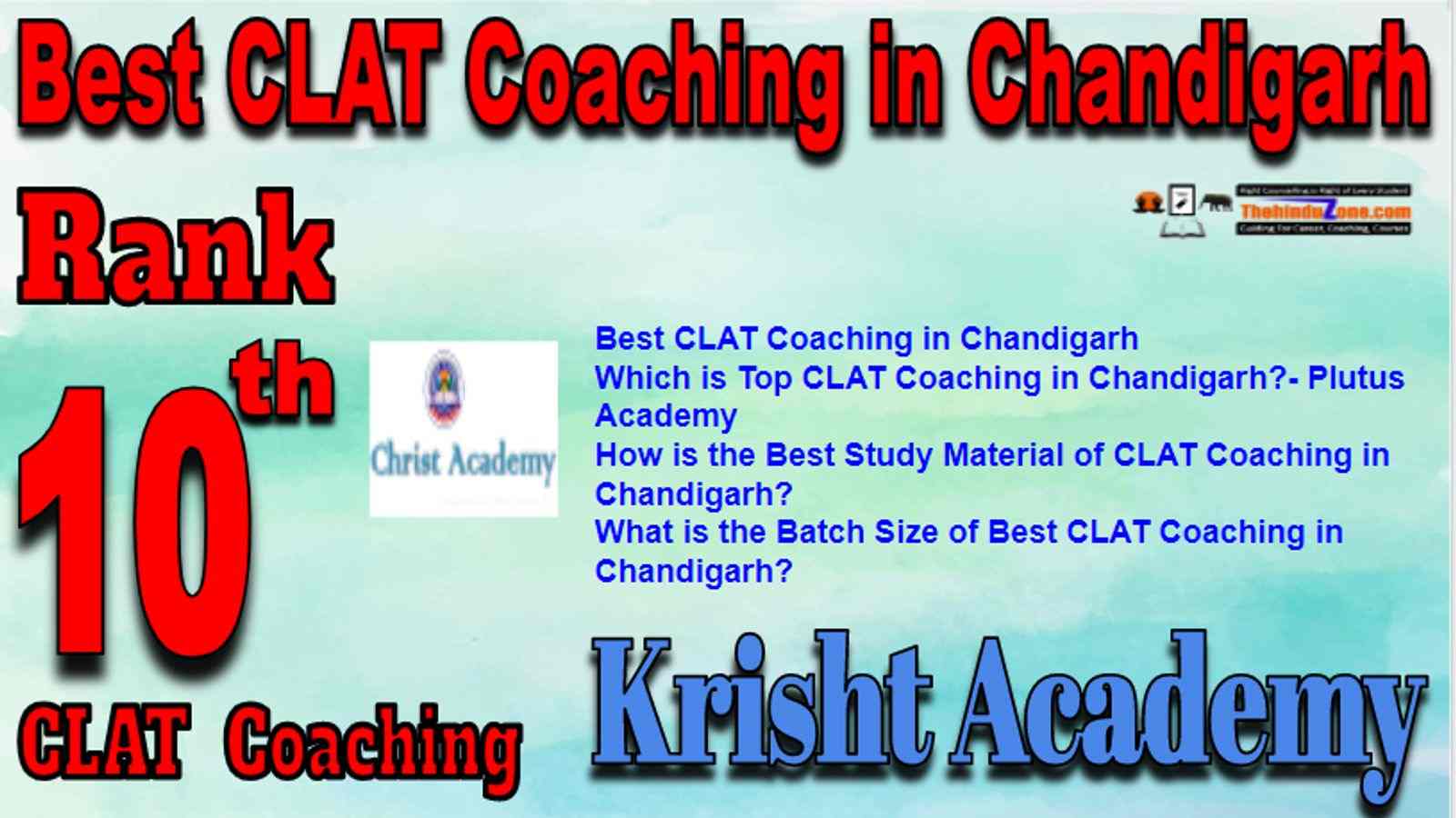 Rank 10 Best CLAT Coaching in Chandigarh