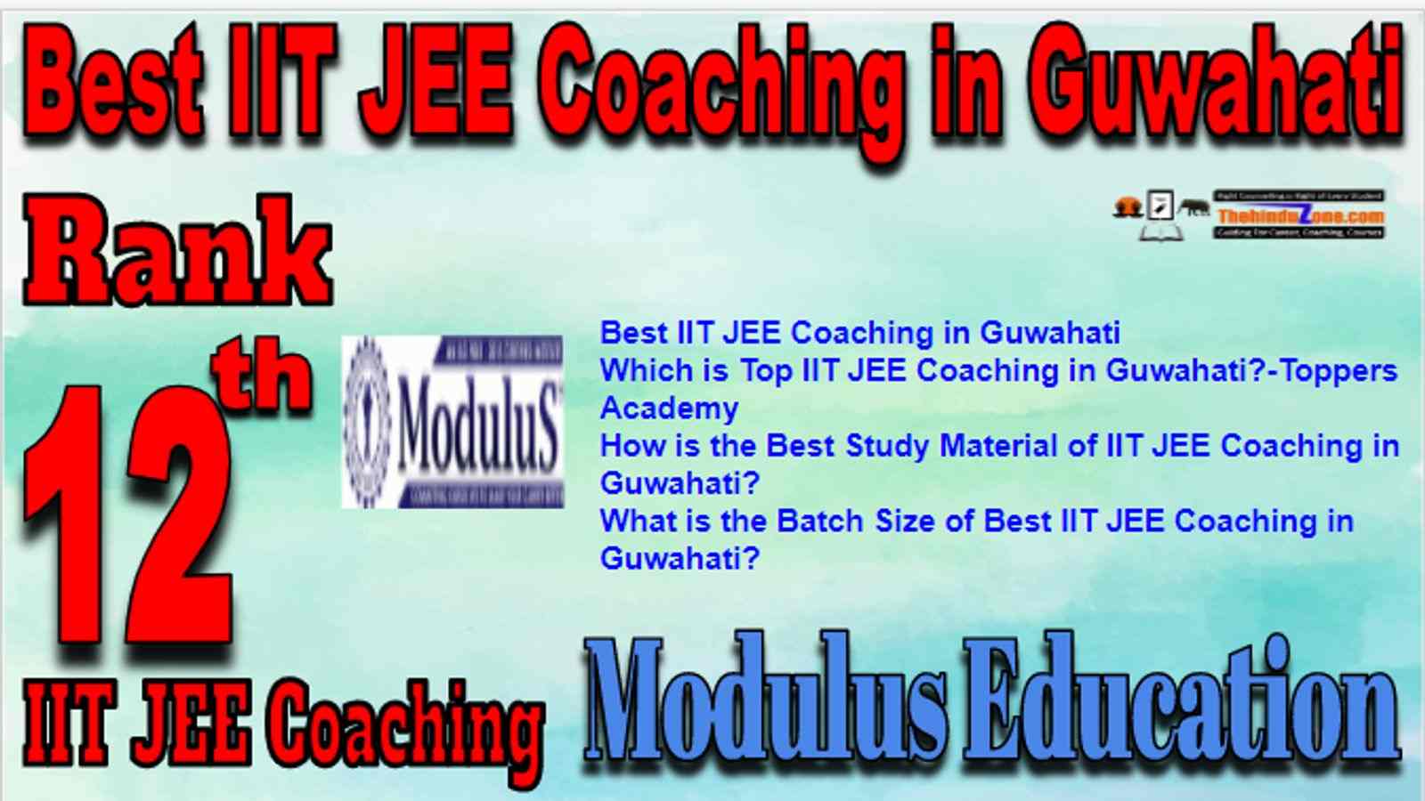 Rank 12 Best IIT JEE Coaching in Guwahati