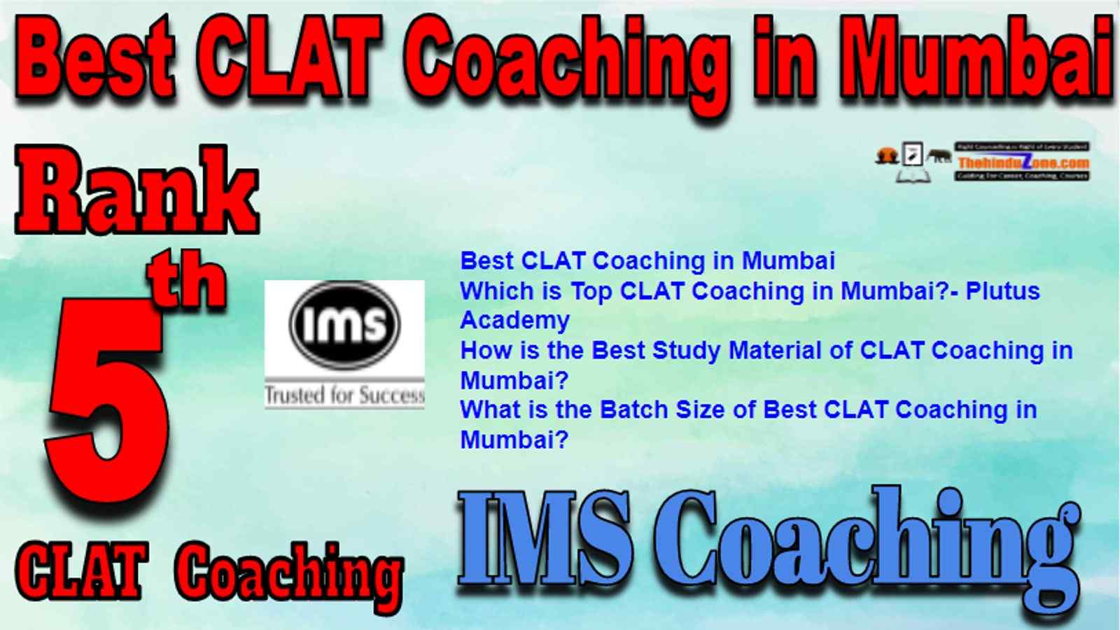 Rank 5 Best CLAT Coaching in Mumbai