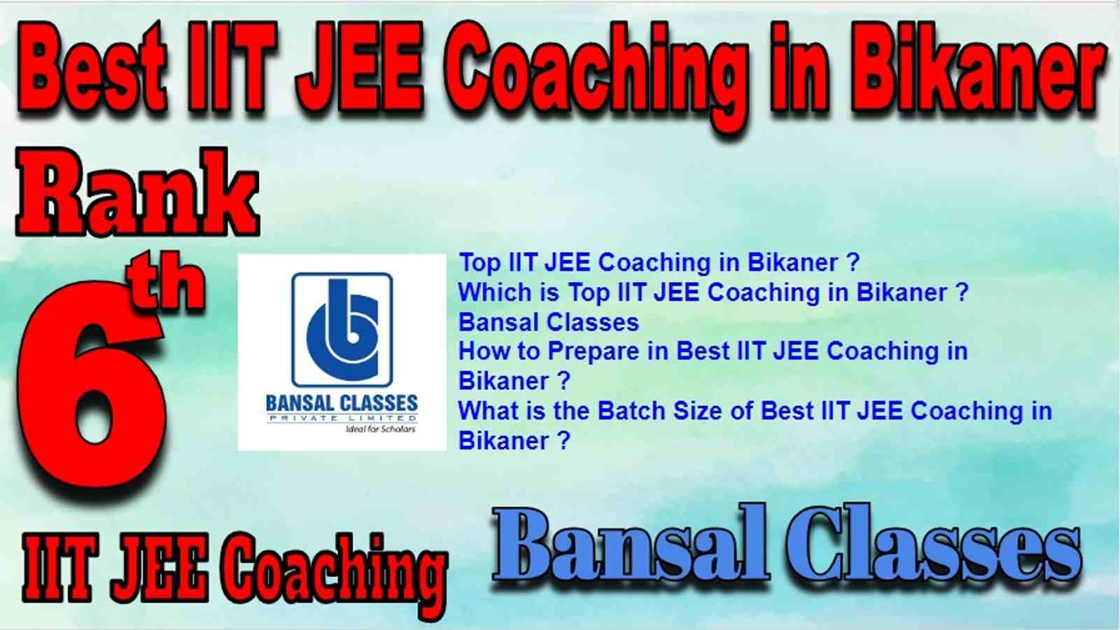 Best IIT JEE Coaching in Bikaner