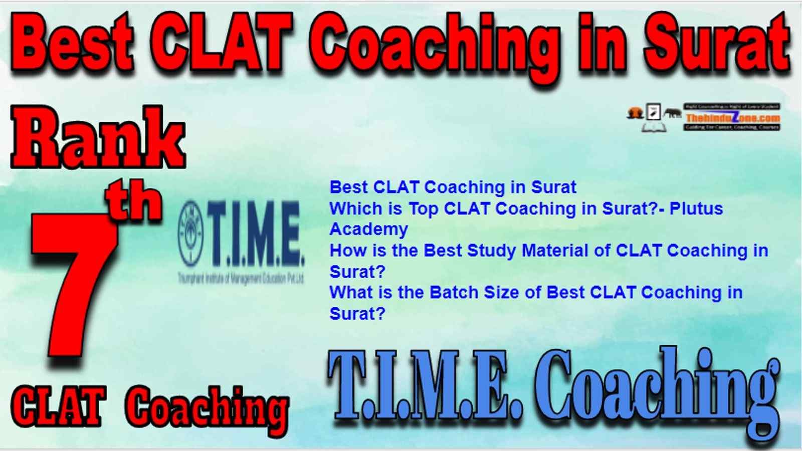 Rank 7 Best CLAT Coaching in Surat