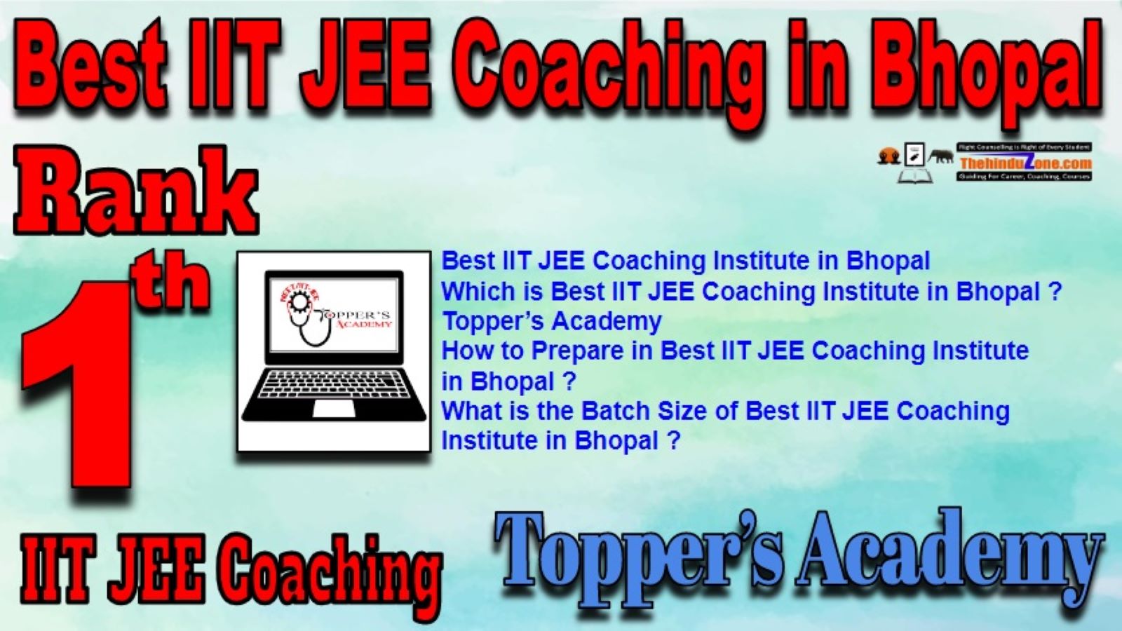 Best IIT JEE Coaching in Bhopal,Toppersacademy.app IIT JEE Coaching in Bhopal,Rank 1 best IIT JEE Coaching in Bhoapl