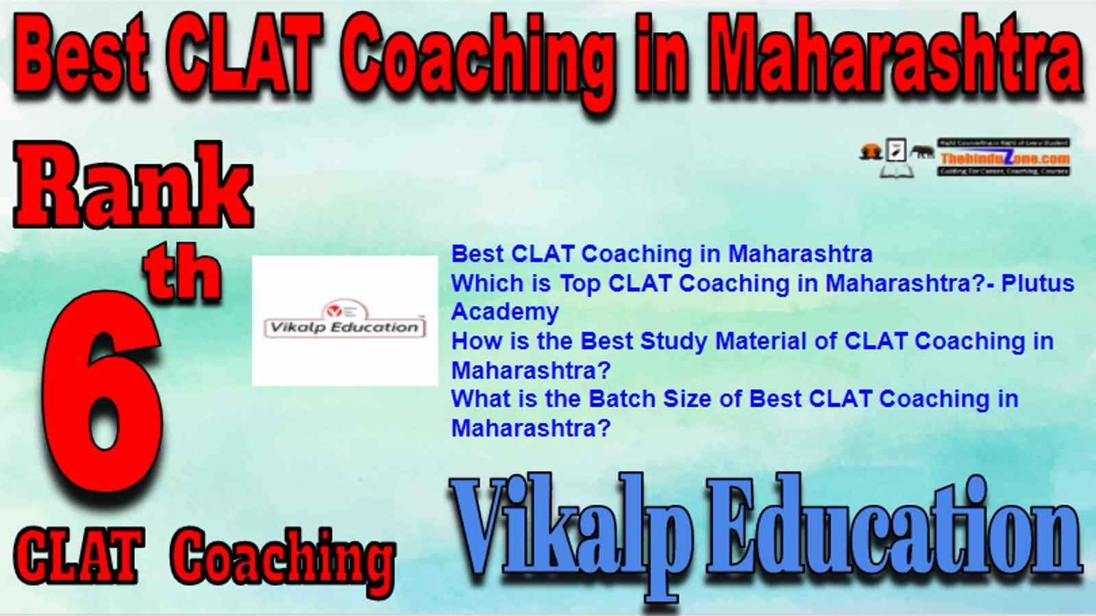 Rank 6 Best CLAT Coaching in Maharashtra