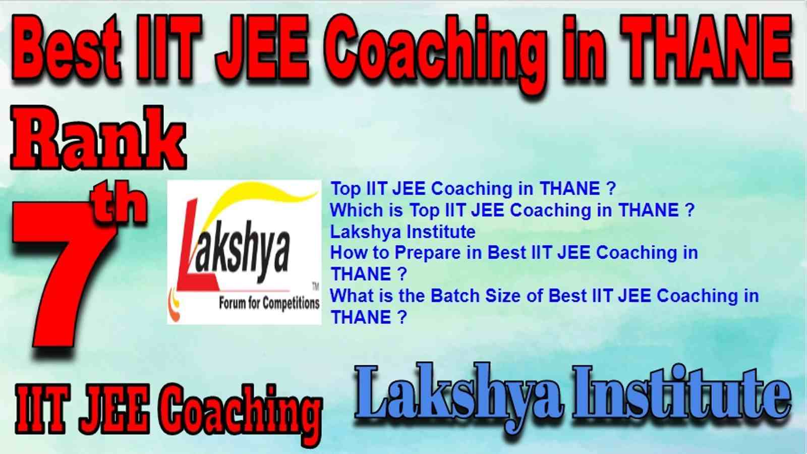 Best IIT JEE Coaching in Thane