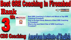 3rd Top GRE Coaching in Firozabad
