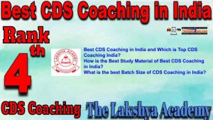 4th Best CDS Coaching in India