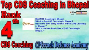 4th Top CDS Coaching in Bhopal