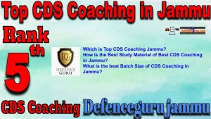 5th Top CDS Coaching in Jammu