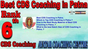 6th Top CDS Coaching in Patna