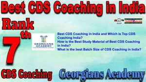 7th Top CDS Coaching in India