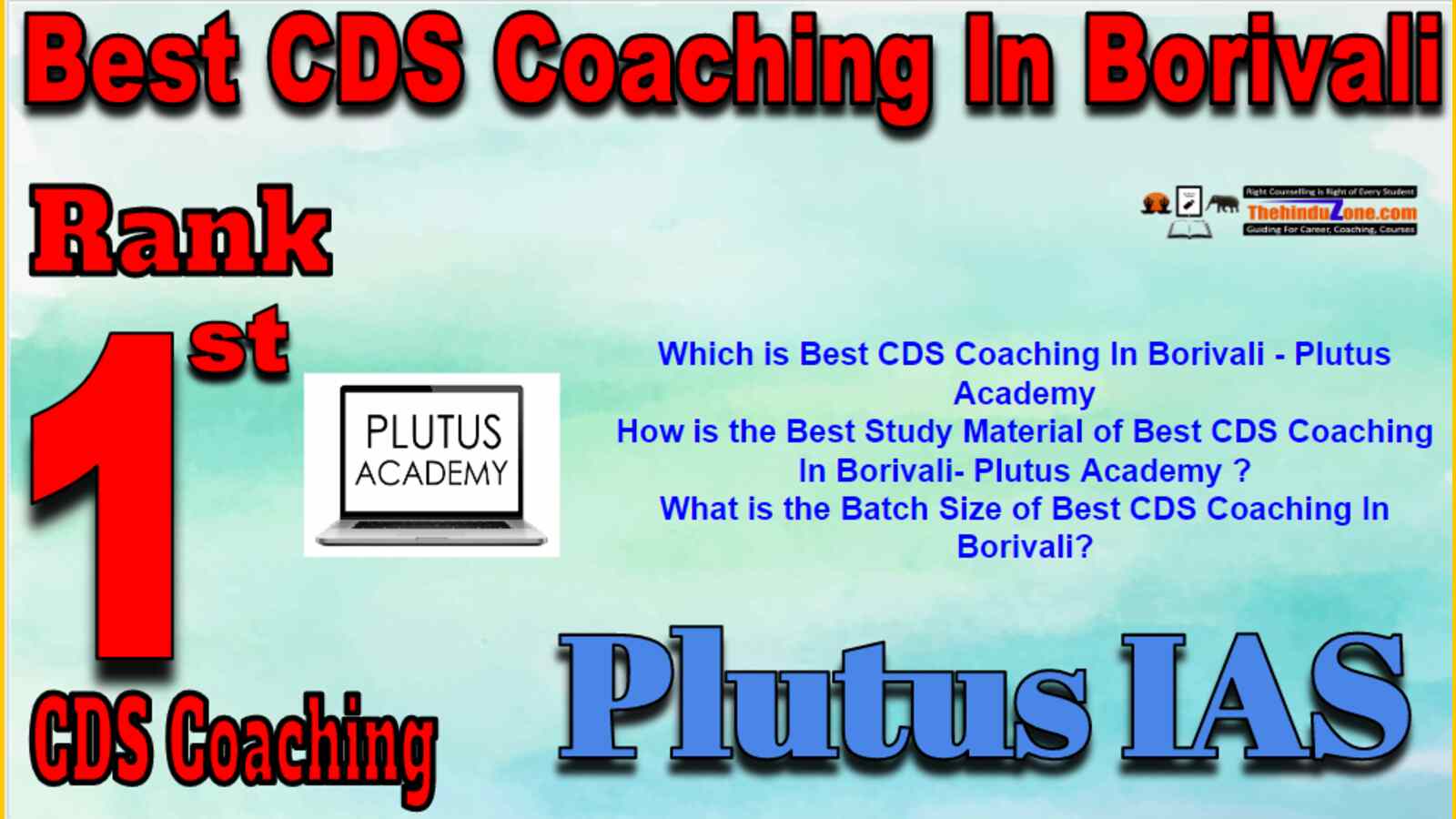 Rank 1 Best CDS Coaching In Borivali