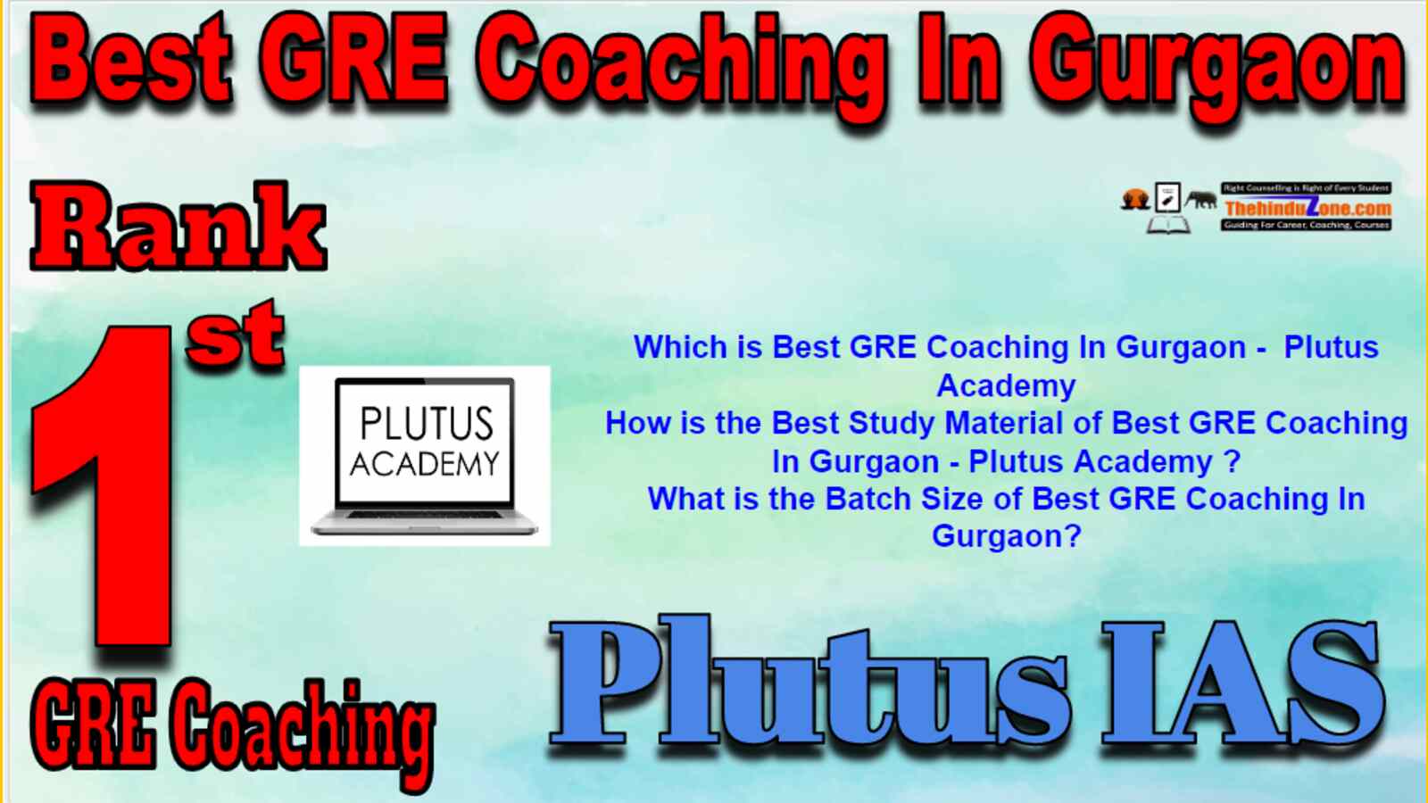Rank 1 Best GRE Coaching In Gurgaon