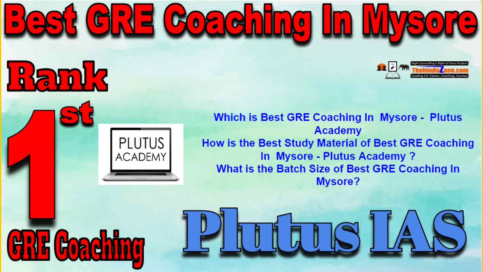 Rank 1 Best GRE Coaching In Mysore