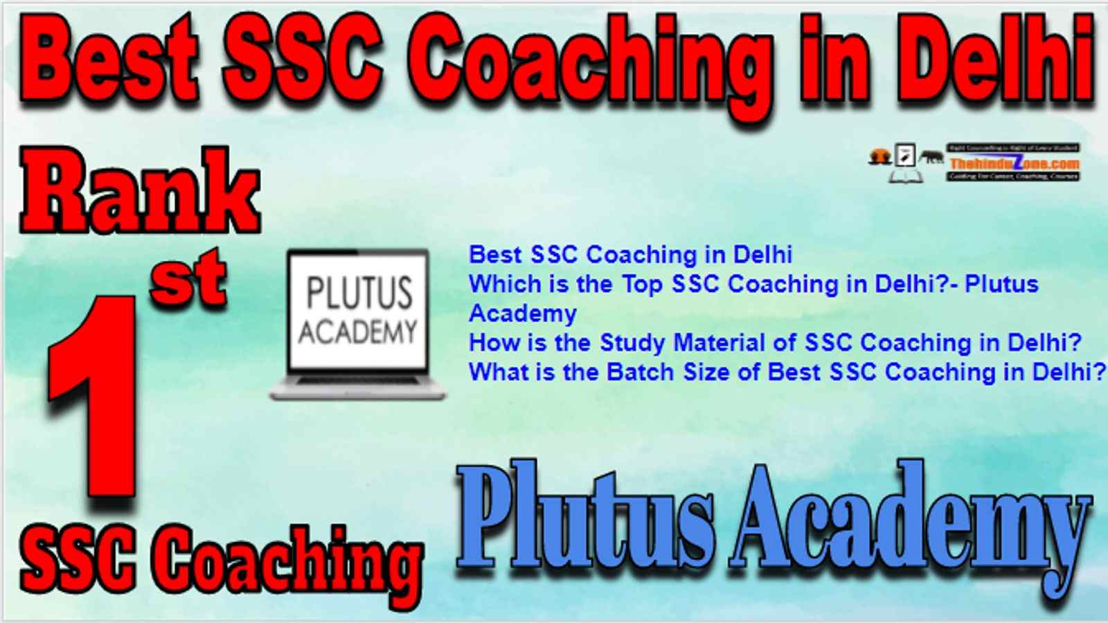 Rank 1 Best SSC Coaching in Delhi