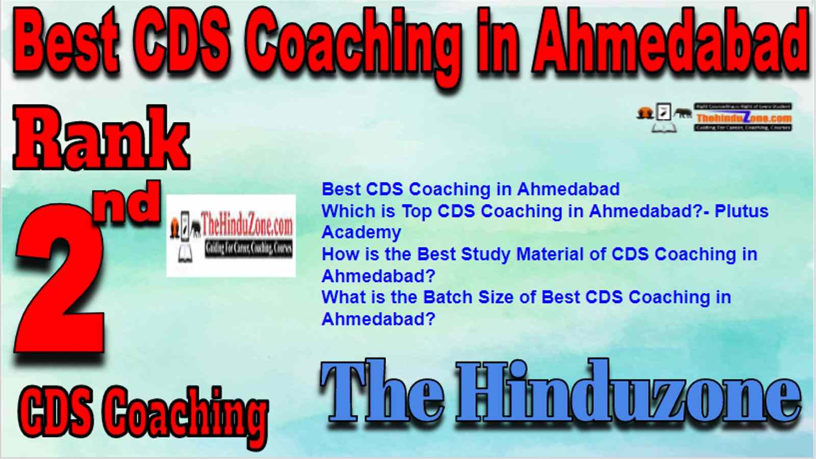 Rank 2 Best CDS Coaching in Ahmedabad