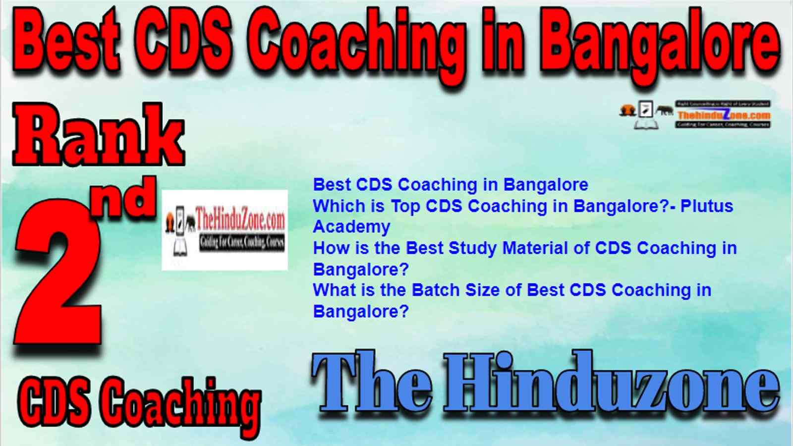 Rank 2 Best CDS Coaching in Bangalore