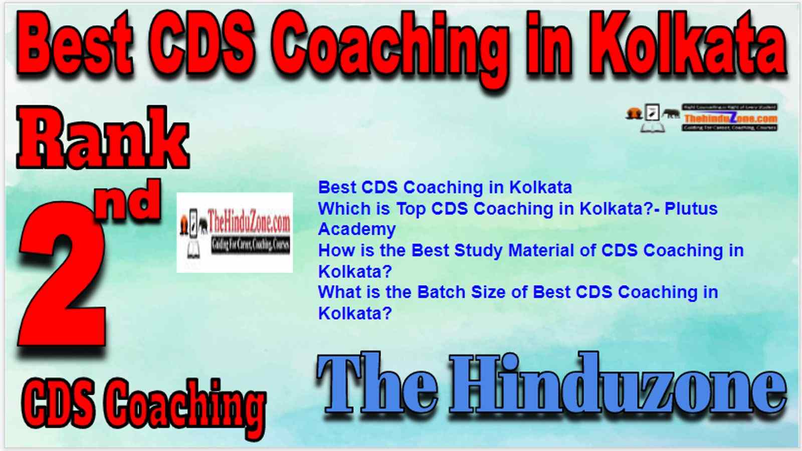 Rank 2 Best CDS Coaching in Kolkata