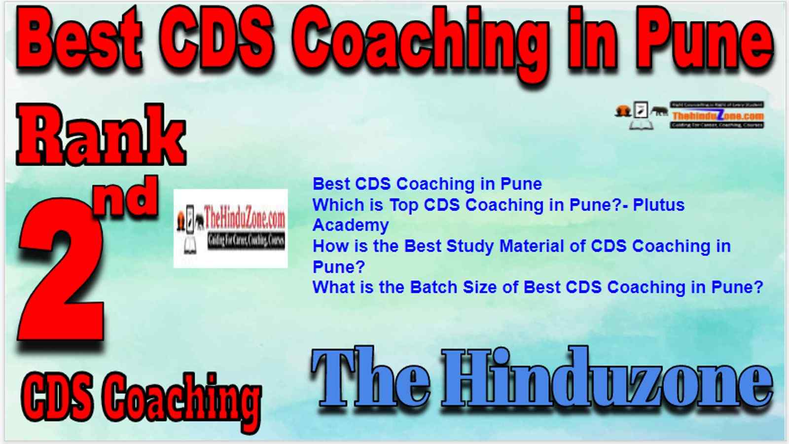 Rank 2 Best CDS Coaching in Pune