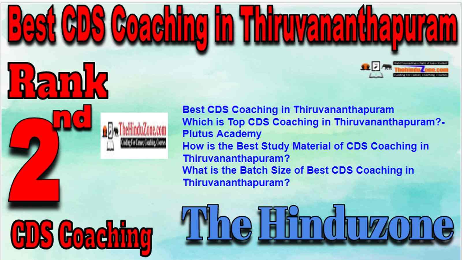 Rank 2 Best CDS Coaching in Thiruvanthapuram