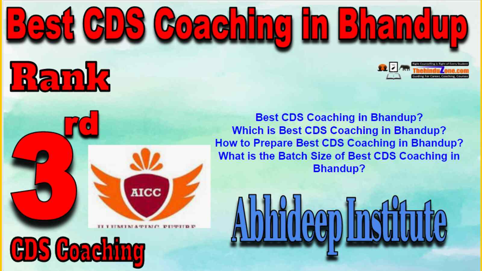 Rank 3 Best CDS Coaching In Bhandup