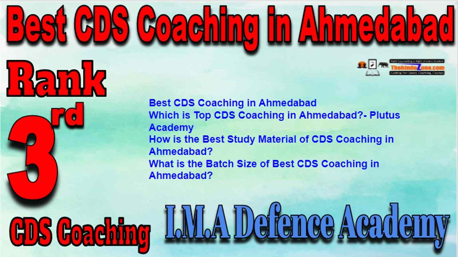 Rank 3 Best CDS Coaching in Ahmedabad