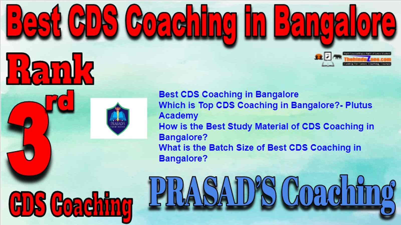 Rank 3 Best CDS Coaching in Bangalore