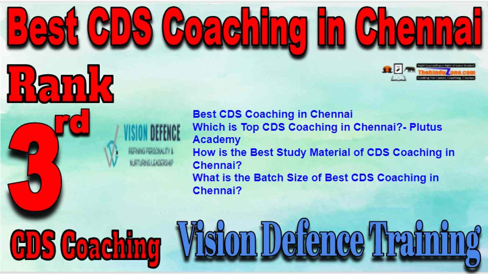 Rank 3 Best CDS Coaching in Chennai