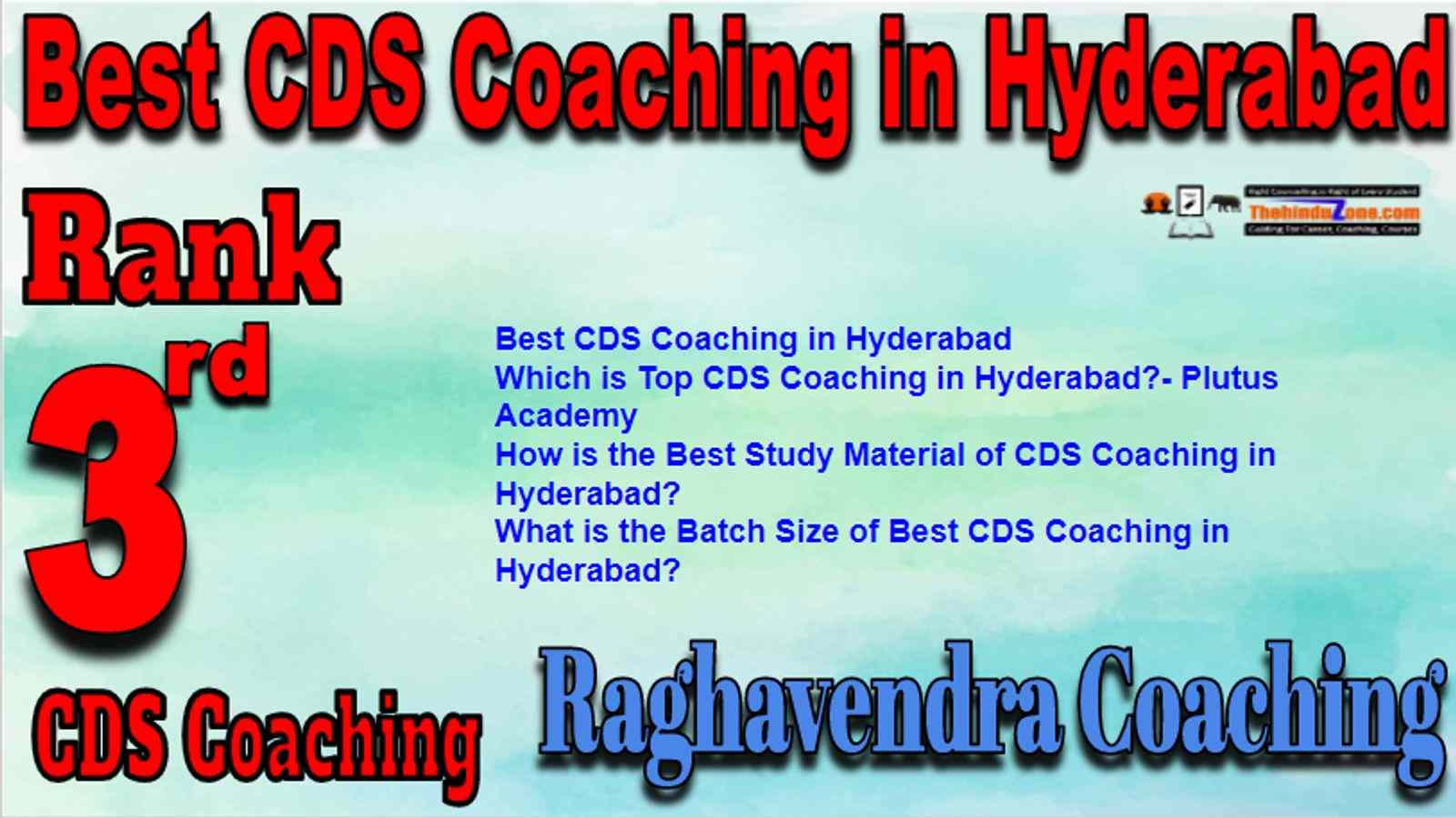 Rank 3 Best CDS Coaching in Hyderabad