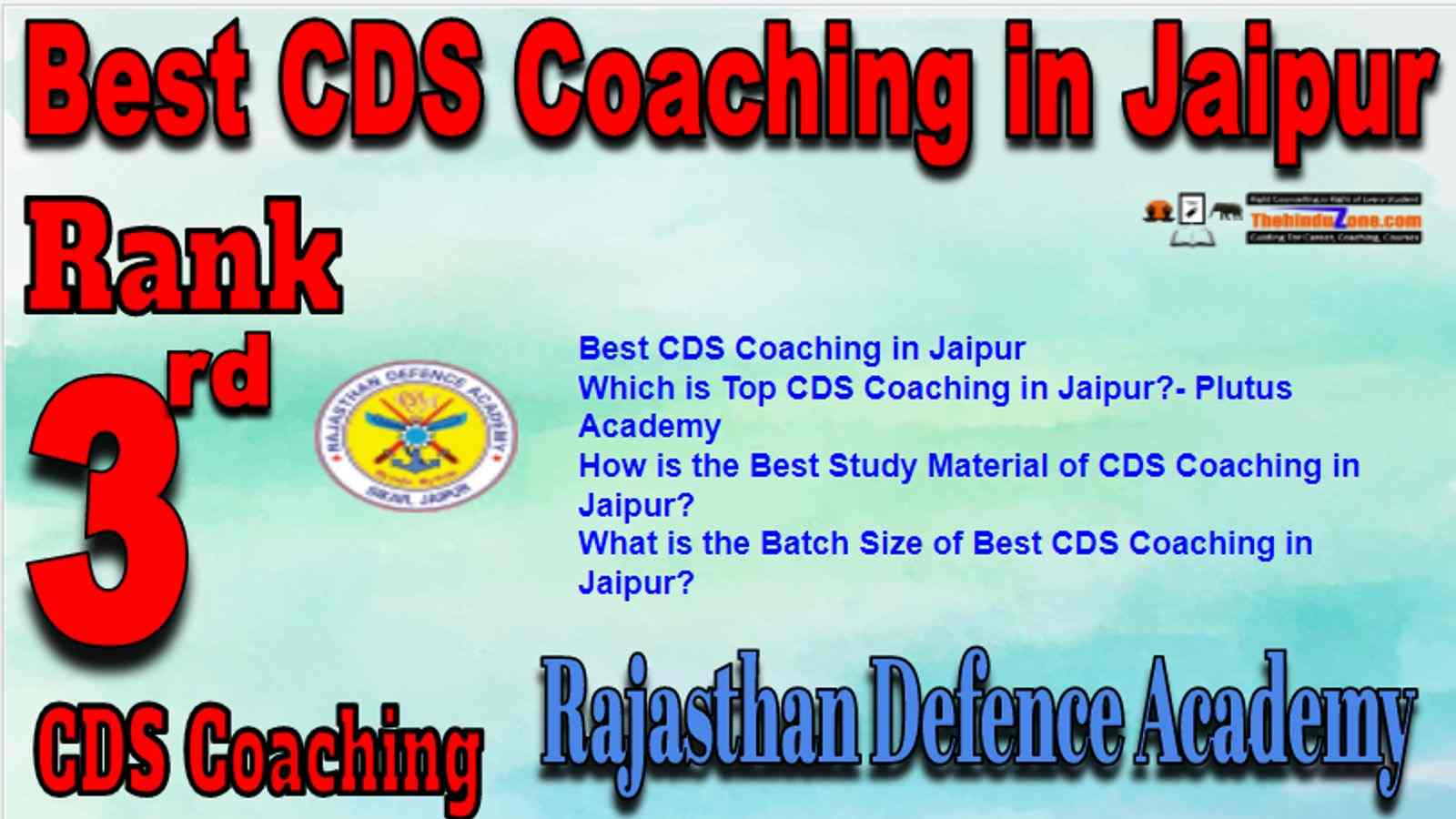 Rank 3 Best CDS Coaching in Jaipur