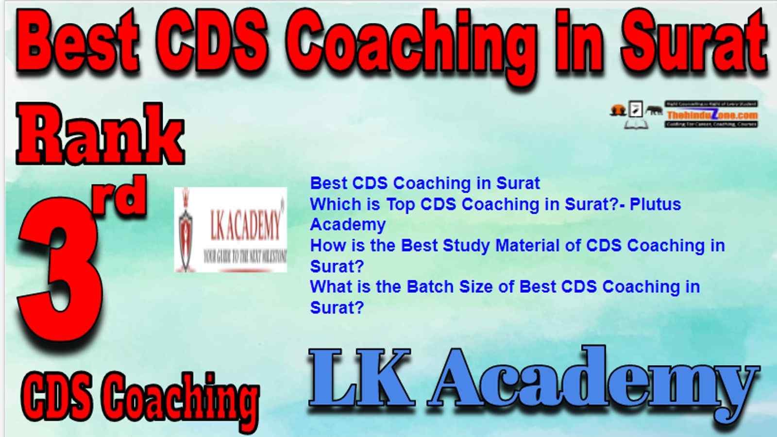 Rank 3 Best CDS Coaching in Surat