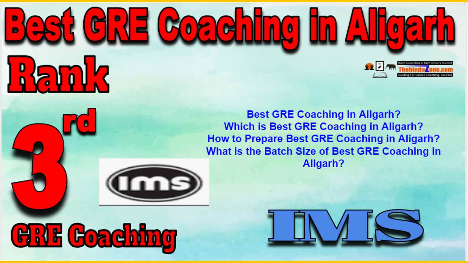 Rank 3 Best GRE Coaching In Aligarh