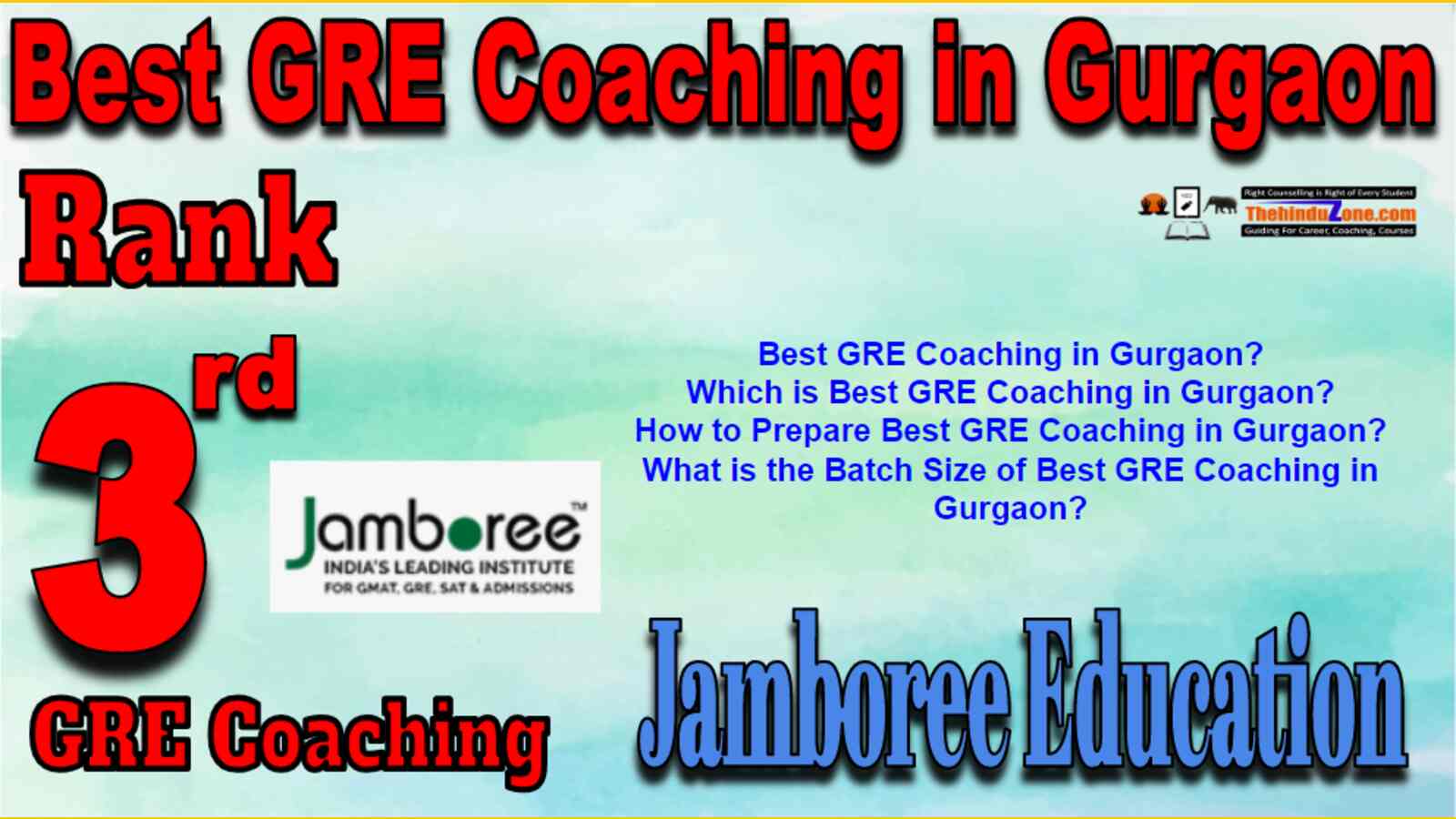Rank 3 Best GRE Coaching In Gurgaon