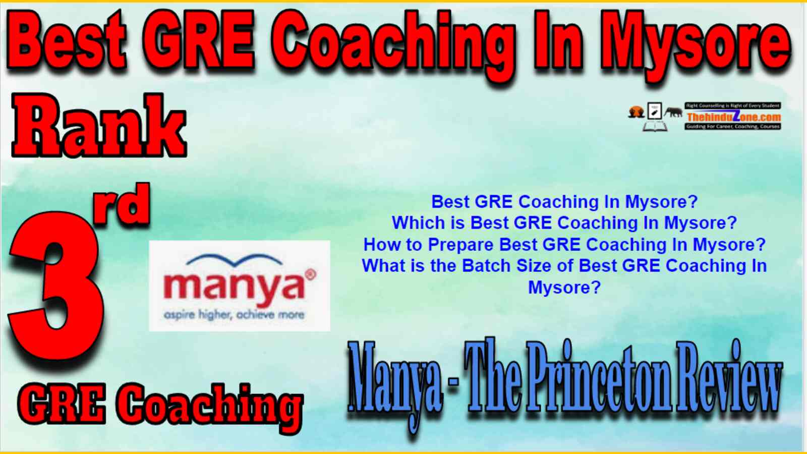Rank 3 Best GRE Coaching In Mysore