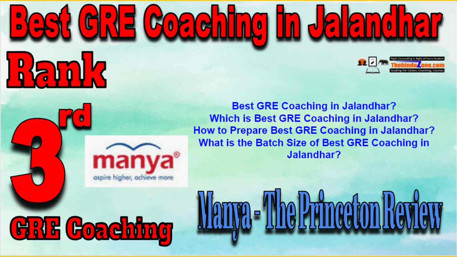 Rank 3 Best GRE Coaching in Jalandhar