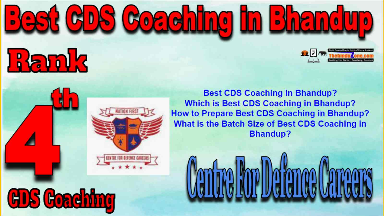 Rank 4 Best CDS Coaching In Bhandup