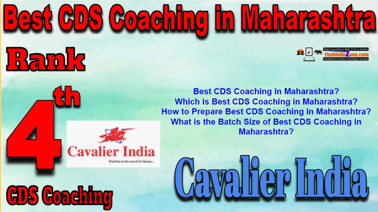 Rank 4 Best CDS Coaching In Maharashtra