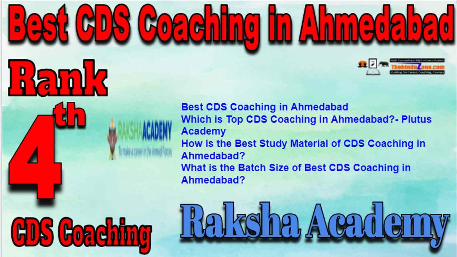 Rank 4 Best CDS Coaching in Ahmedabad