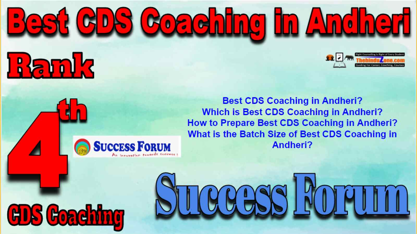 Rank 4 Best CDS Coaching in Andheri