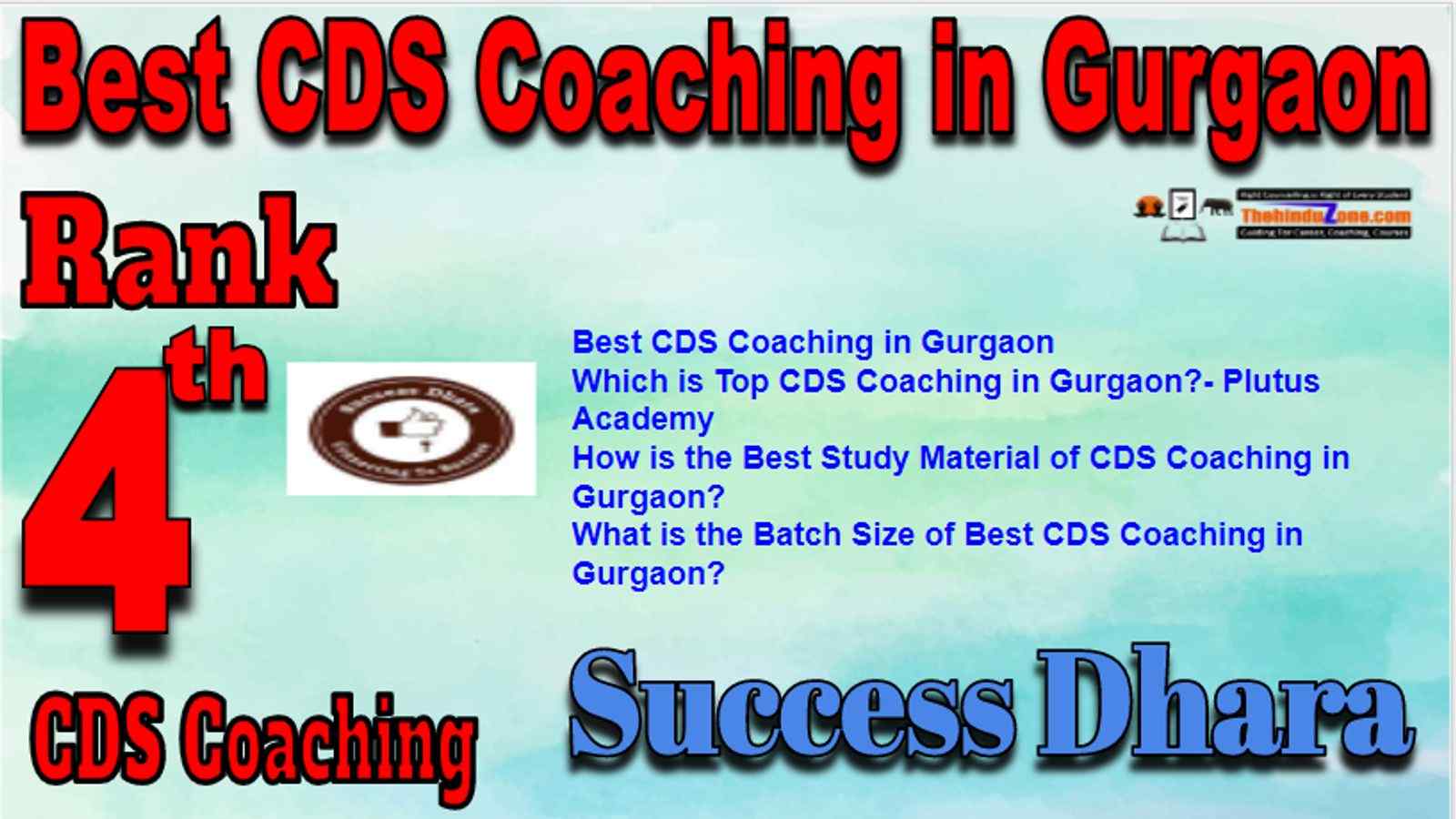 Rank 4 Best CDS Coaching in Gurgaon