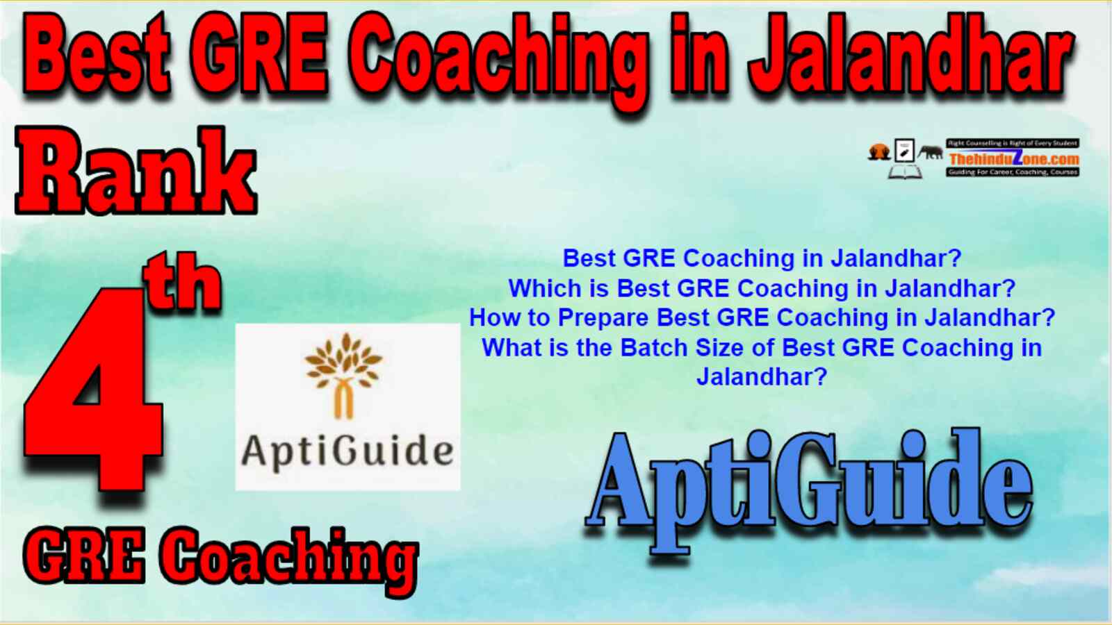 Rank 4 Best GRE Coaching in Jalandhar