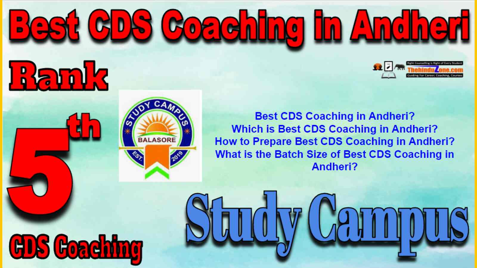 Rank 5 Best CDS Coaching in Andheri