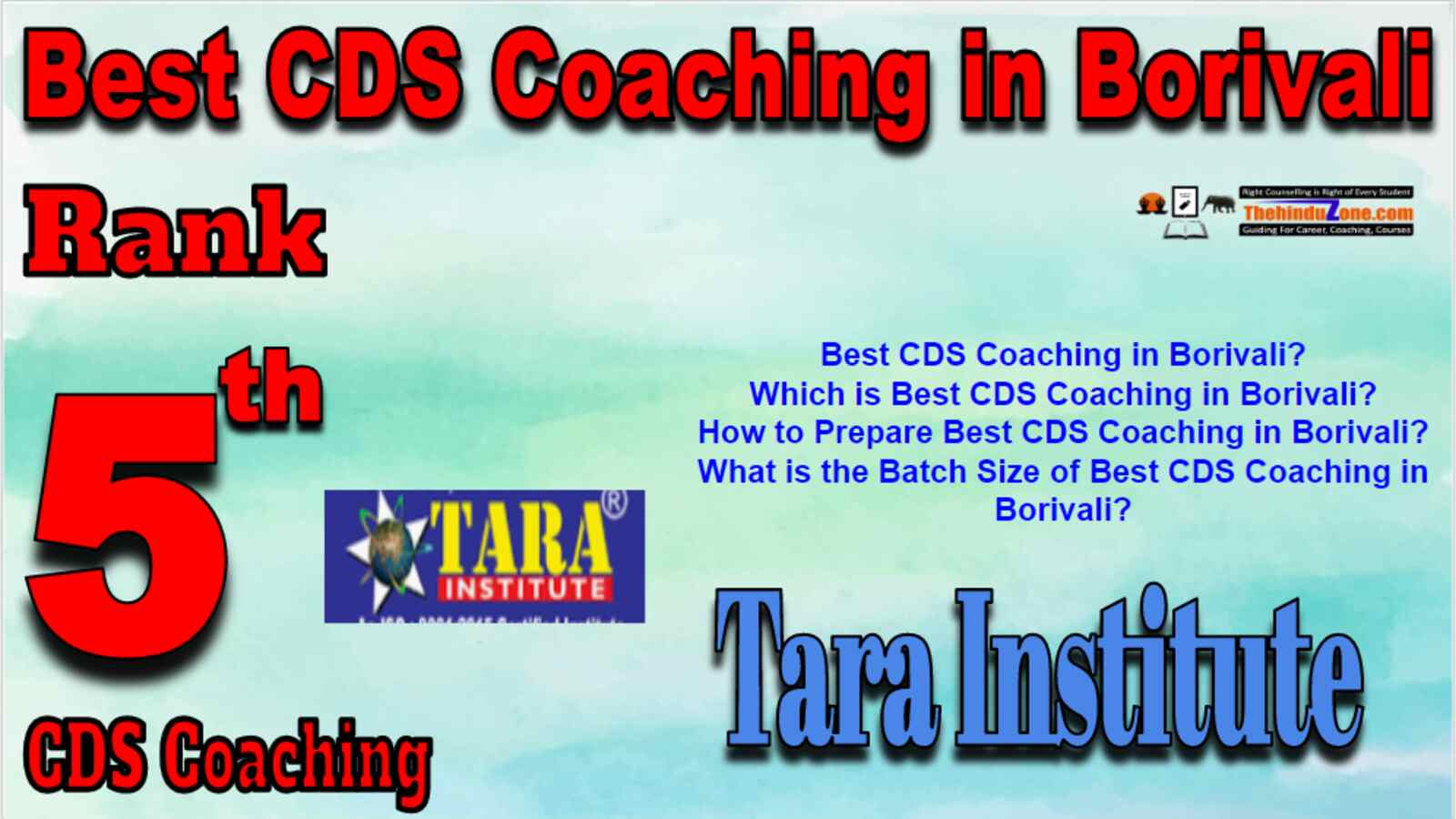 Rank 5 Best CDS Coaching in Borivali